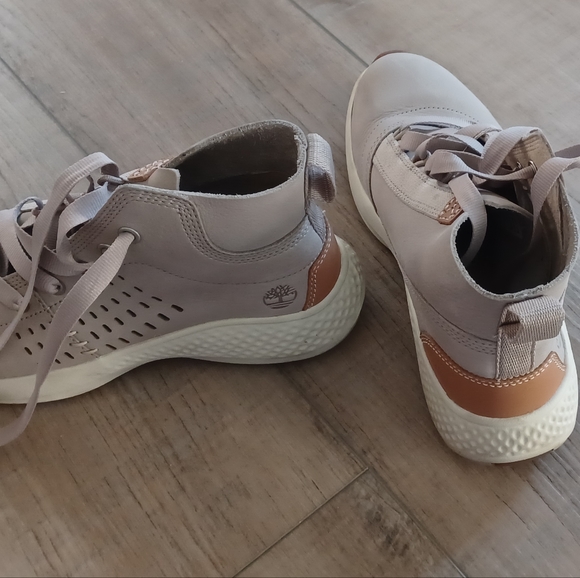 FIRM! Timberland High Top Size 7.5 Women Leather Aerocore Energy System, Grey. - Picture 5 of 5